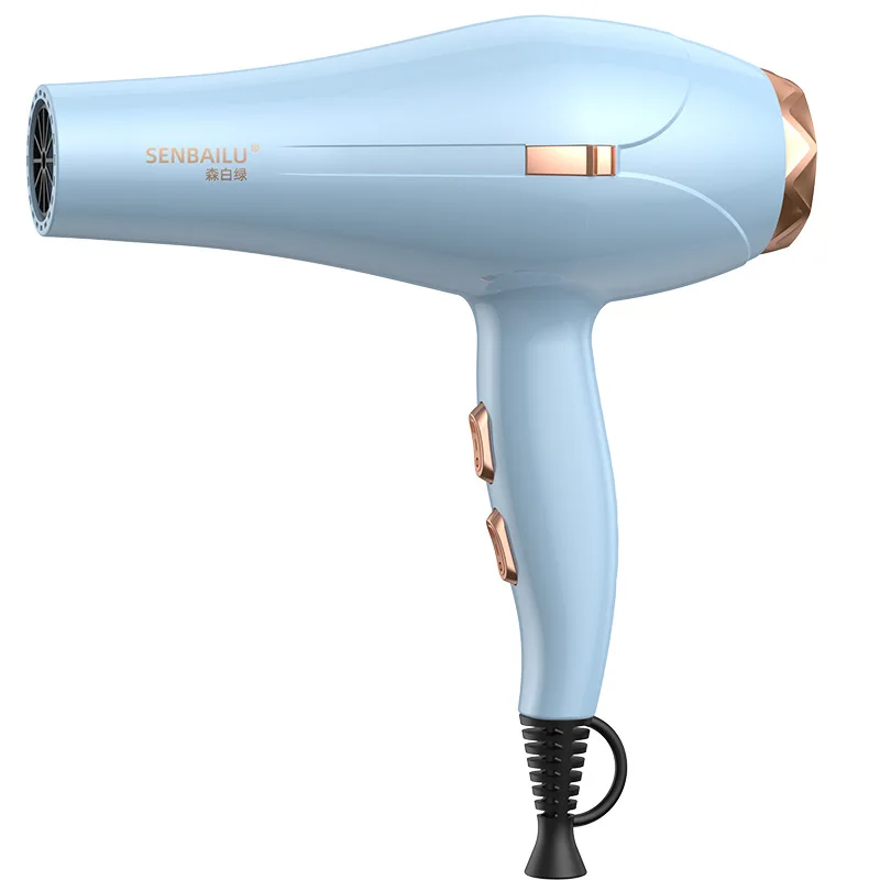 New Quick Drying Hair Dryer US/UK/EU Plug Household Blue Light Cold and Hot Air 110V，220V Hammer Hair Dryer 5