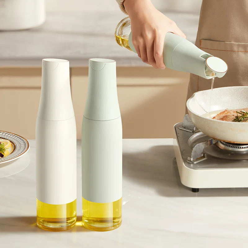 Cooking Olive Oil Dispenser Automatic Opening and Closing Anti-leakage Anti-hanging Oil Household Kitchen BBQ Bottle