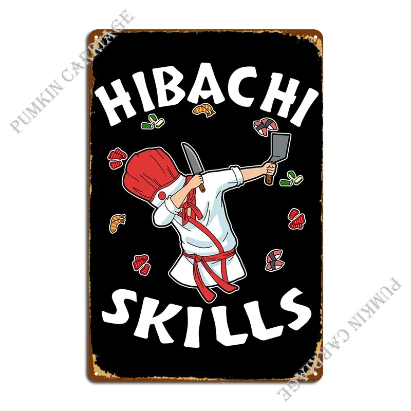

Hibachi Connoisseur Gifts Metal Plaque Poster Pub Create Club Bar Cinema Tin Sign Poster