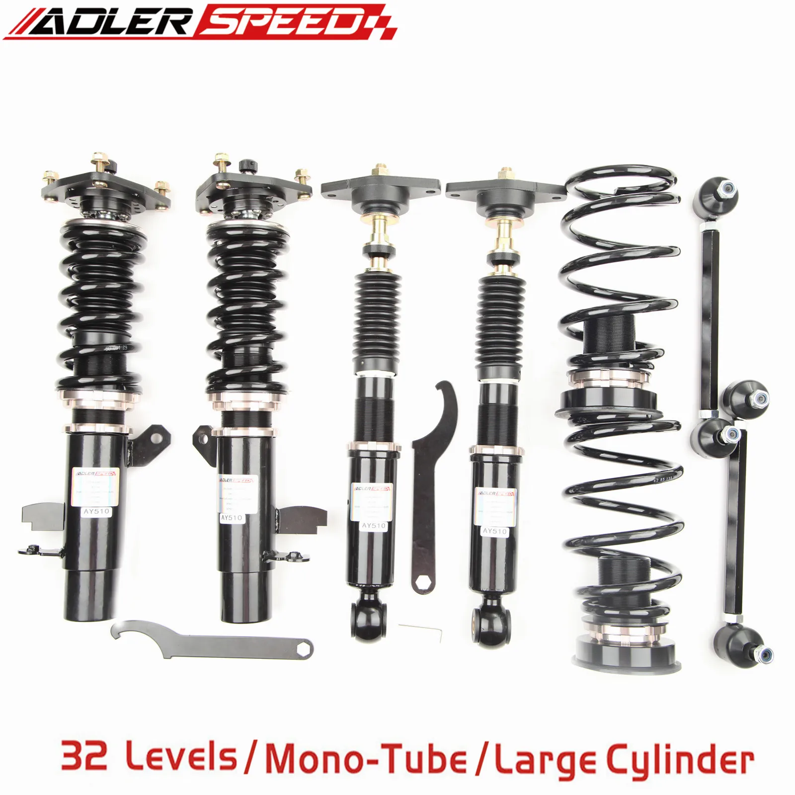 

ADLERSPEED 32 Level Damper Mono Tube Coilover Suspension For 2013-2018 Ford Focus ST