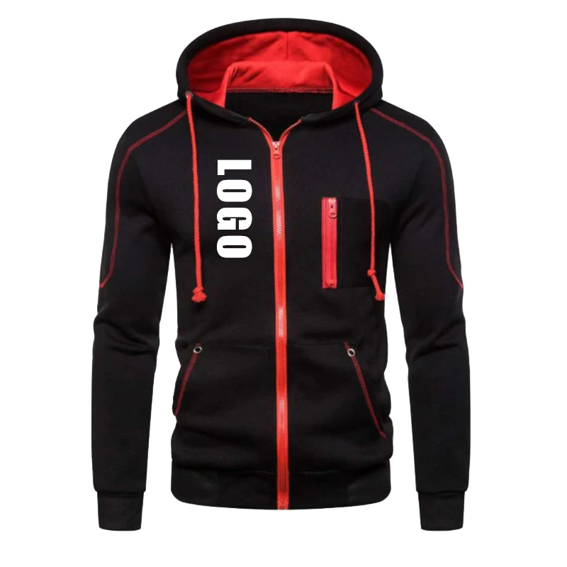 

Custom Logo Men's Hoode Coat Autumn Winter Motorcycle Racing Team Pullover Personality Design Sportswear Zipper Jackets