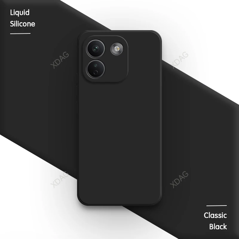 Premium Liquid Silicone Soft Back Phone Case - Simple and Elegant Design