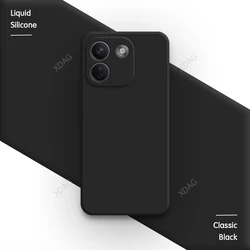 Premium Liquid Silicone Soft Back Phone Case - Simple and Elegant Design for Redmi Note 17 5G (Classic Black)