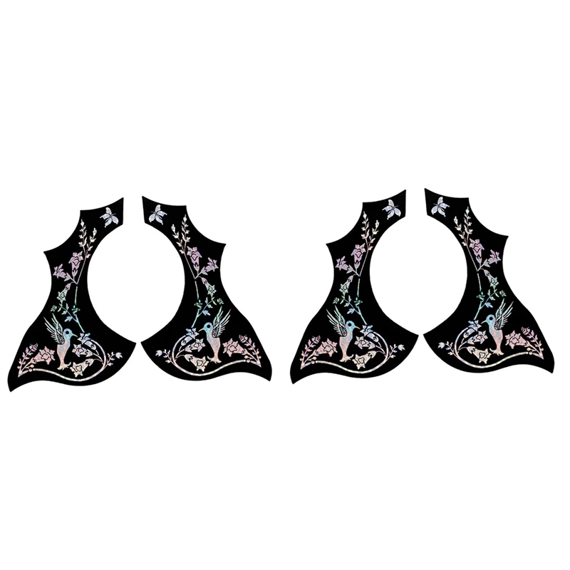 

4Pcs Guitar Pickguard Anti-Scratch Guard Plate Self-Adhesive Pick Guard Sticker For Acoustic Guitar Parts