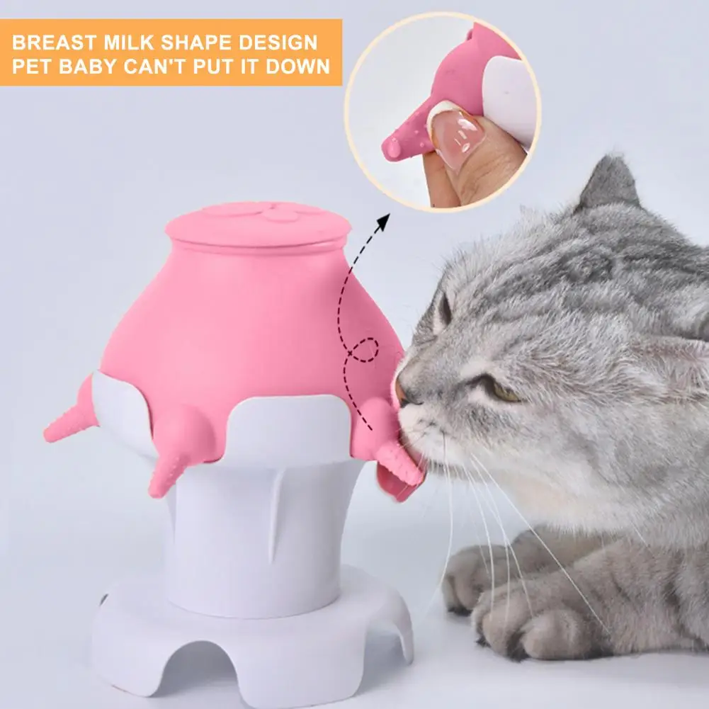 

Food-grade Silicone Pet Feeder Time-saving Pet Feeder Adjustable Pet Milk Feeders Silicone Puppy for Kittens for Multiple