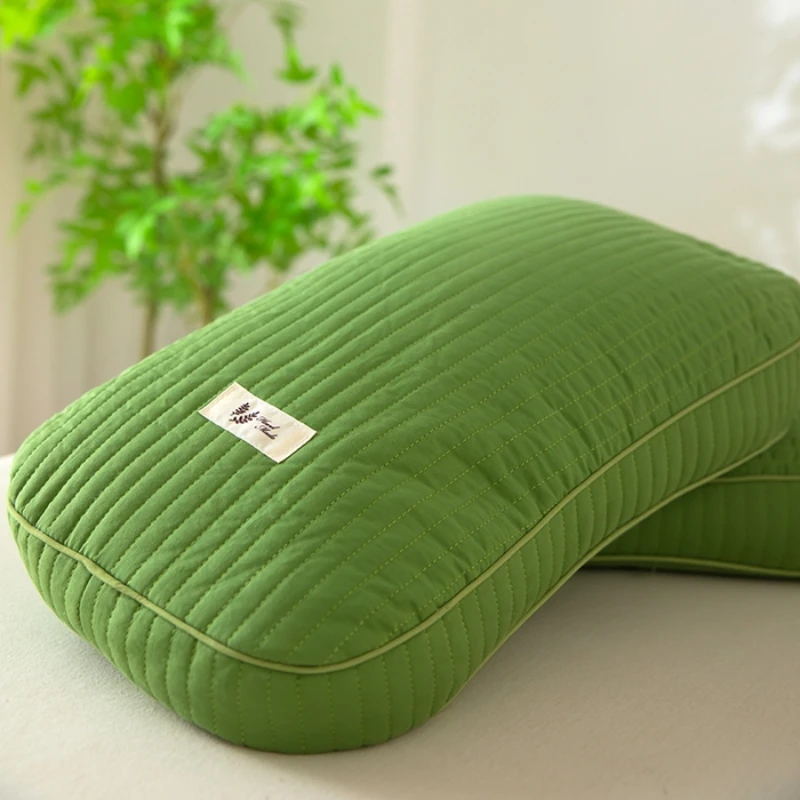 Full Buckwheat Skin  Pillow Cervical Support Sleep Cassia Pillow Core Hard Whole Head Adult Male Neck Support Pillow 2