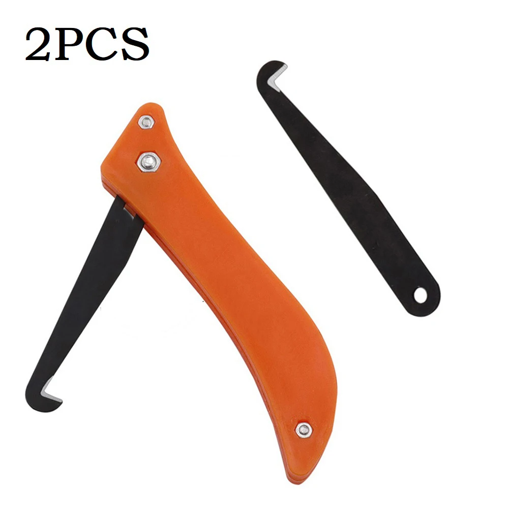 Ceramic Tile Gap Hand Repair Tool 2PCS Hook Blade Cleaning Removal Old Grout For Cleaning Dirty Crack Between Tiles Durability
