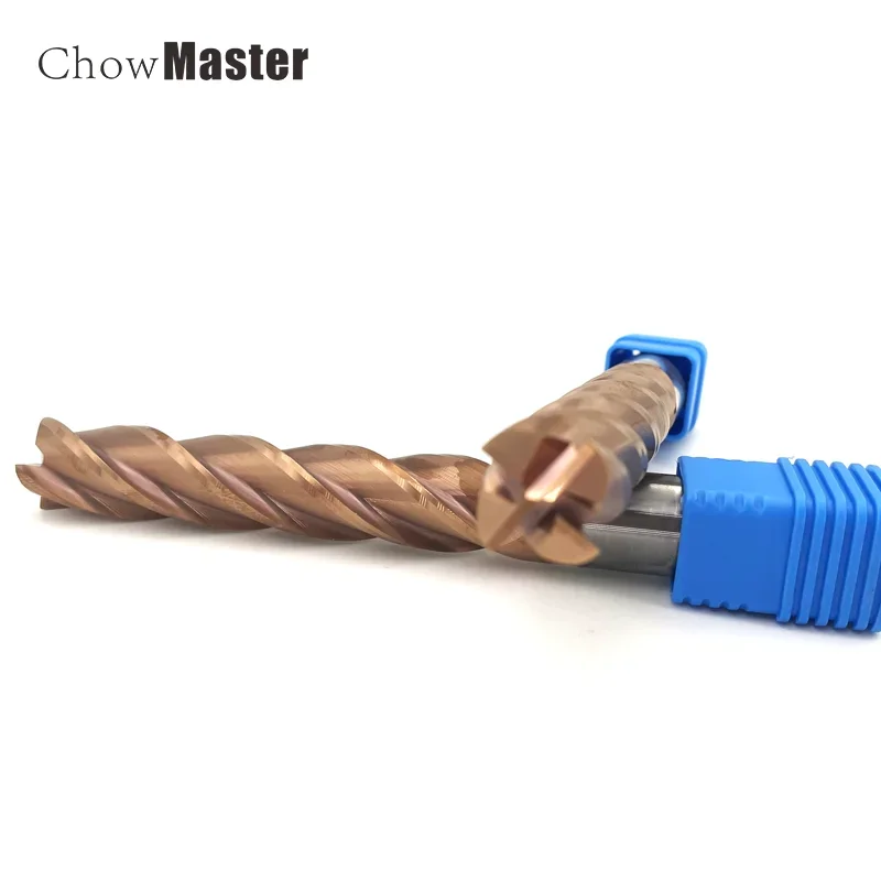 Tungsten Steel End Mill Cutter – 4 Flute Coated Flat Bottom CNC Milling Tool for Precision Metal Machining 4