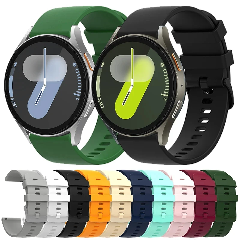 Versatile 20mm Silicone Smartwatch Strap - Universal Fit Bracelet