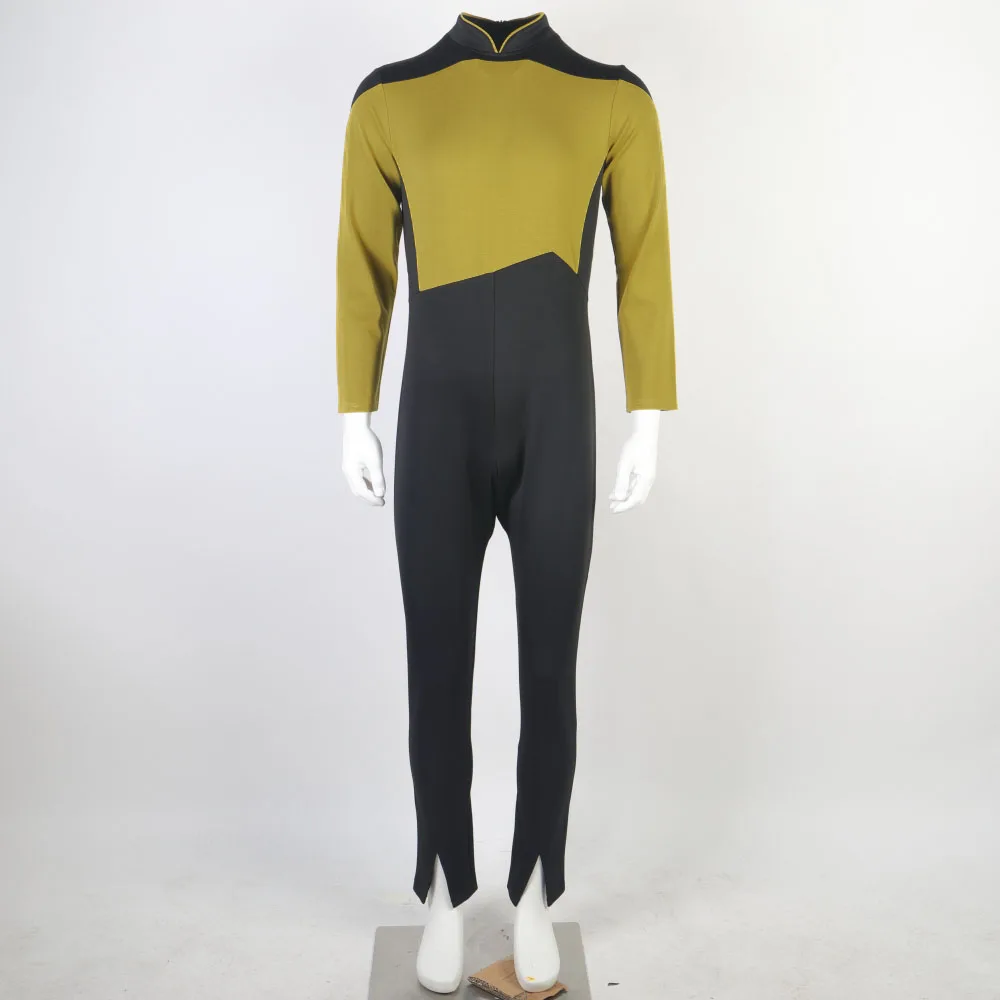 

Star Yellow Jumpsuit Treks The Next Generation Unisex Adult Cosplay Costume Halloween Uniform