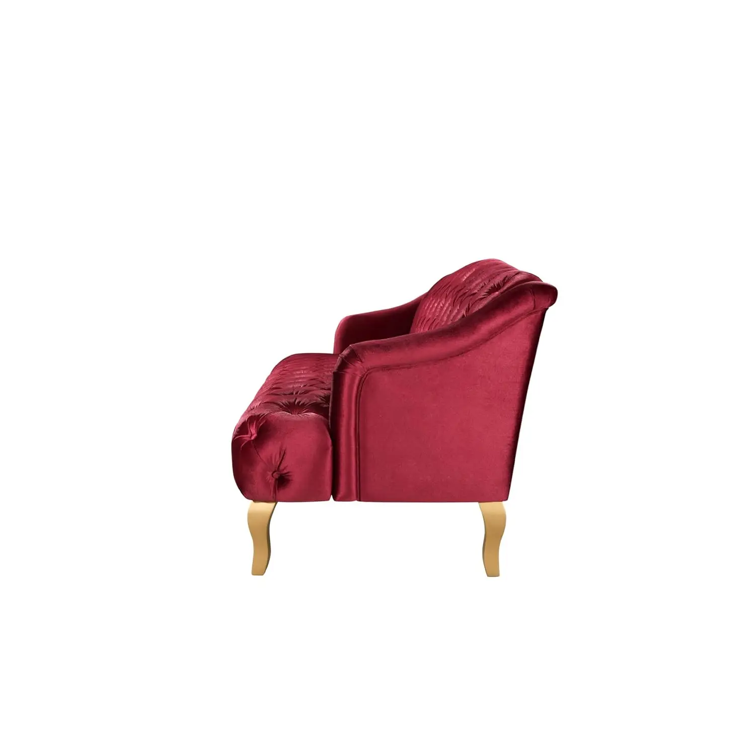 Tufted Velvet Wingback Loveseat 5