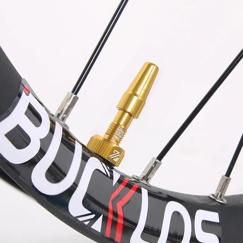 BUCKLOS MTB Tubeless Valve Presta Bike Tire Nipples Aluminum Alloy Carbon Bicycle Wheel Rim Tubeless Tire Valves 40MM 44MM 60MM