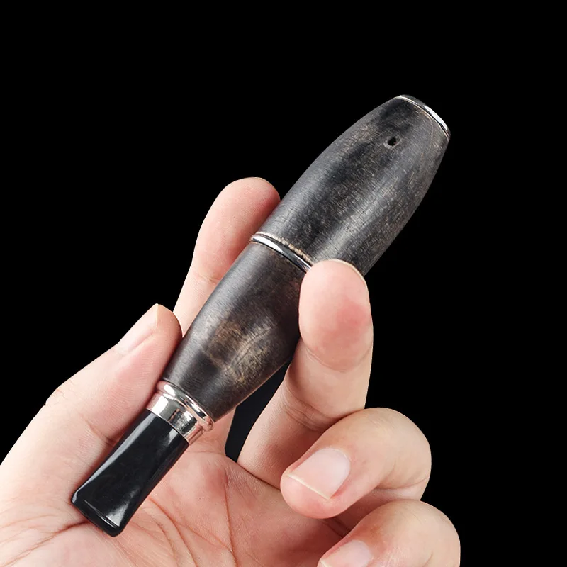 Portable Solid Wood Tobacco Pipe - Lightweight Smoking Accessory
