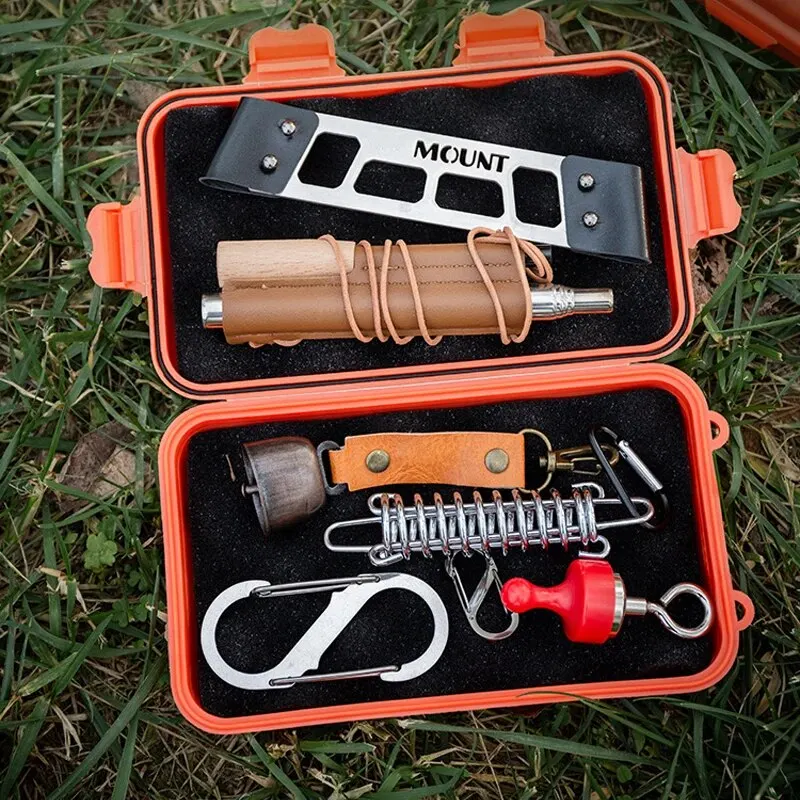 Survival box EDC Tool Box Outdoor Camping Survival Kit Shockproof Waterproof Case Sealed Box Outdoor Survival Storage