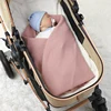 Baby Blankets Knitted Newborn Boy Girl Bedding Quilt 90*70CM Plaid Infant Stroller Swaddle Envelop Wrap Fashion Solid Super Soft 4
