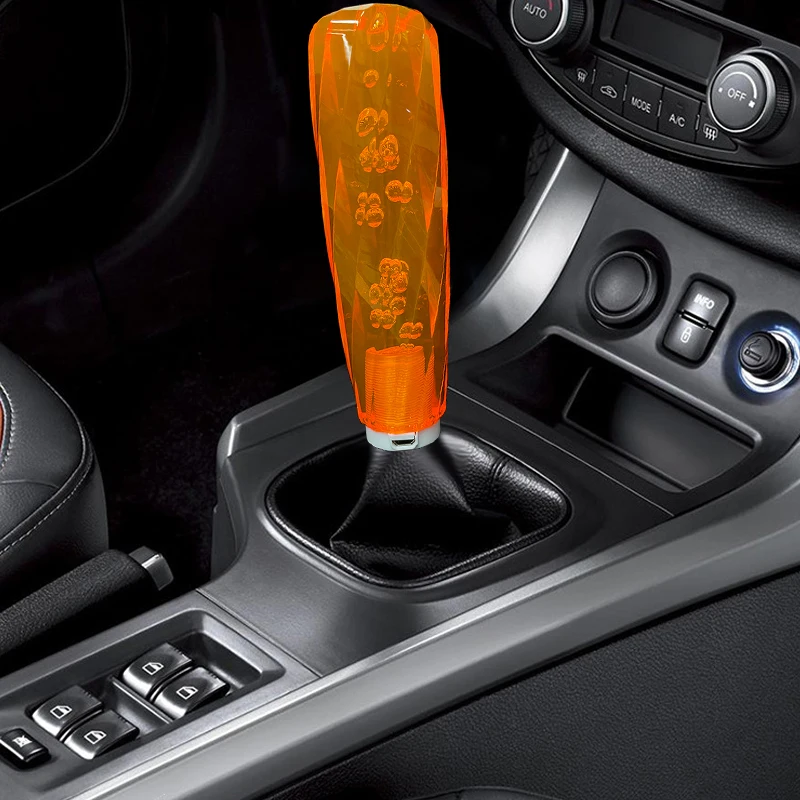 3D Twisted Crystal Gear Shift Head Car Crystal Gear Shift Head Modifica Auto Leva Del Cambio Pomello Del Cambio Led Light Emitting