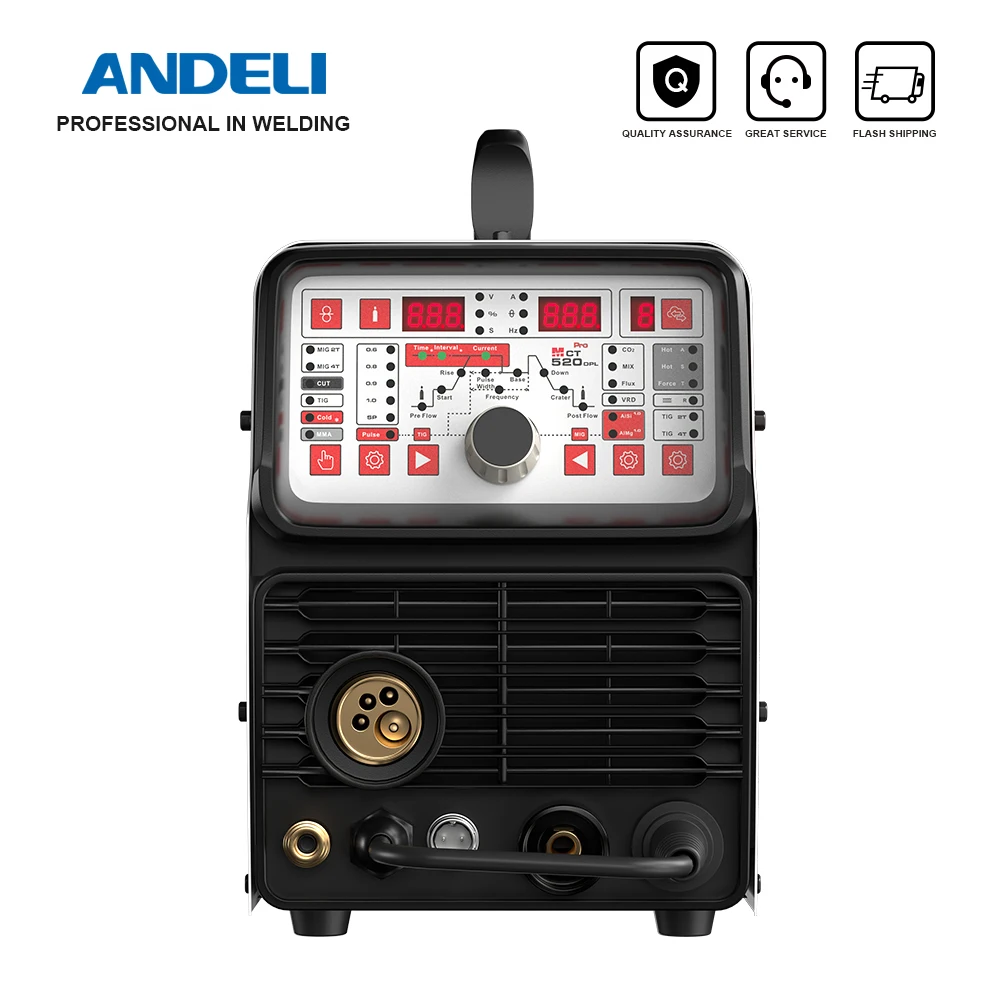 ANDELI MCT-520DPL PRO Multi-Function Welder MIG/TIG/MMA/CUT/COLD Welding/MIG Pulse Can Welding Aluminum 5 IN 1 3