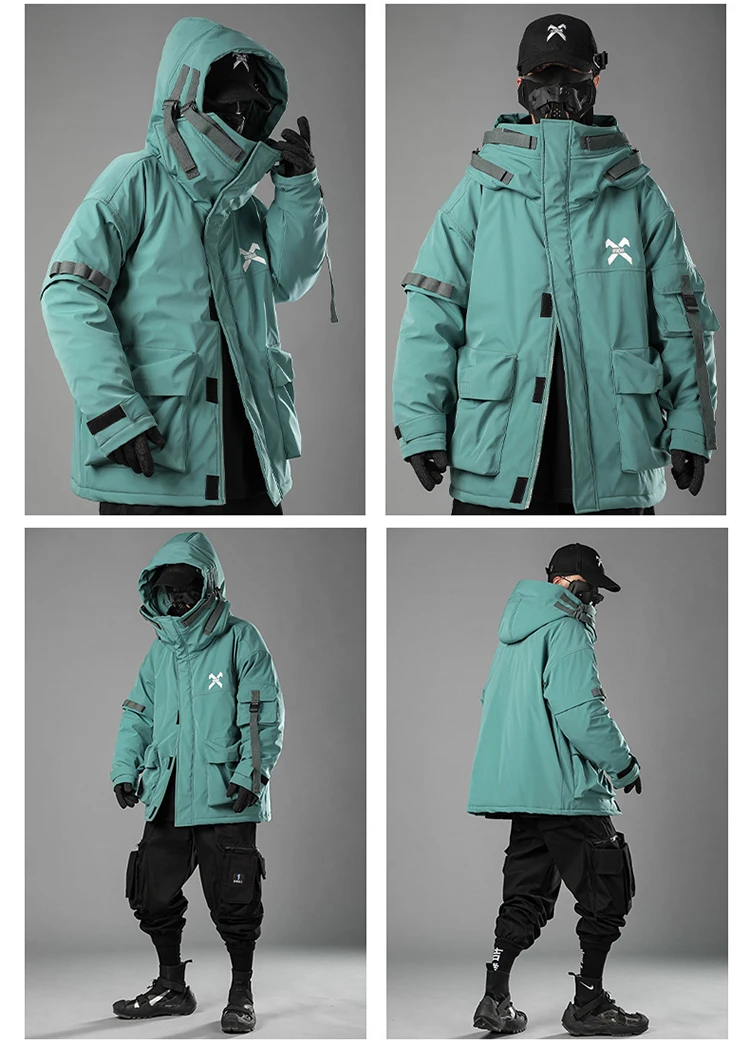 hooded padded jacket