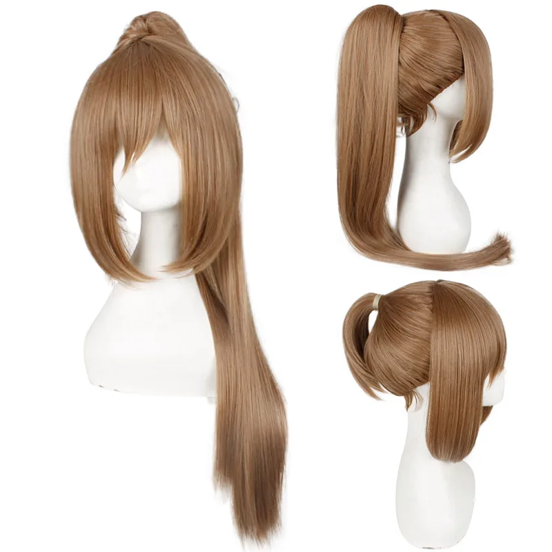 Ultraviolets synthétiques pour femmes et filles, lin avec queue de cheval, jeux de rôle, adaptés aux fêtes d'Halloween