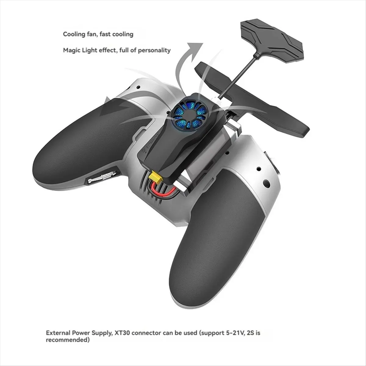 EMAX Aeris Link RX TX 1W 수신기+송신기 키트(RC 비행기용 냉각 팬 포함) FPV 드론 ELRS 미니