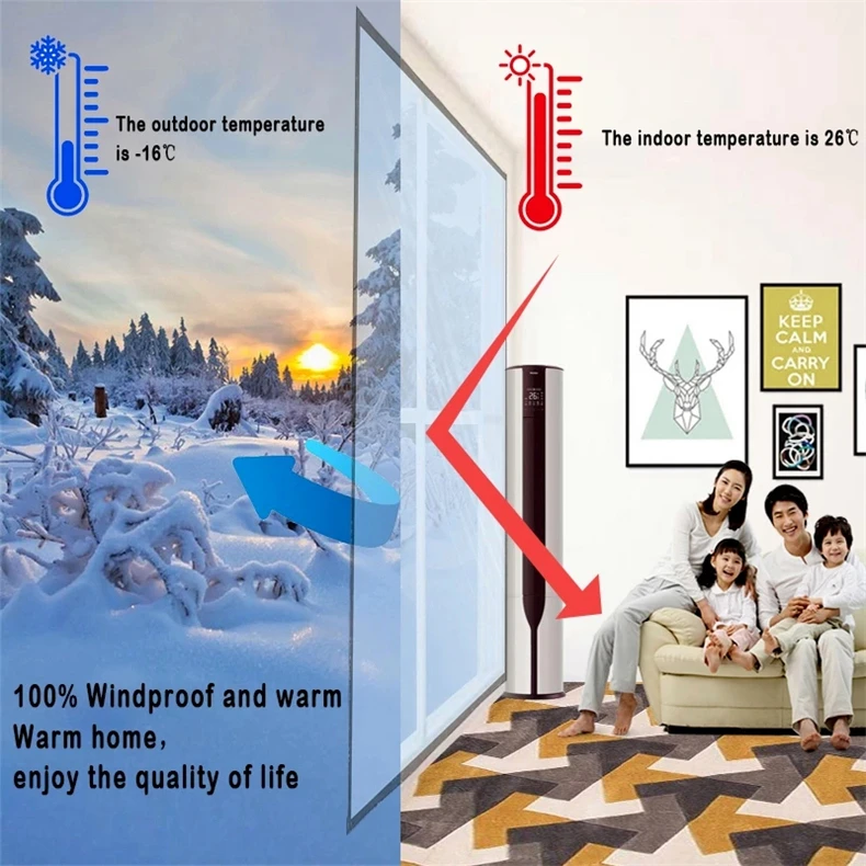 Description Picture 6 of itemEROCACA Window Heat Insulation film Warm film in winter Self-Adhesive mucosa protective transparent Soft glass film For window
