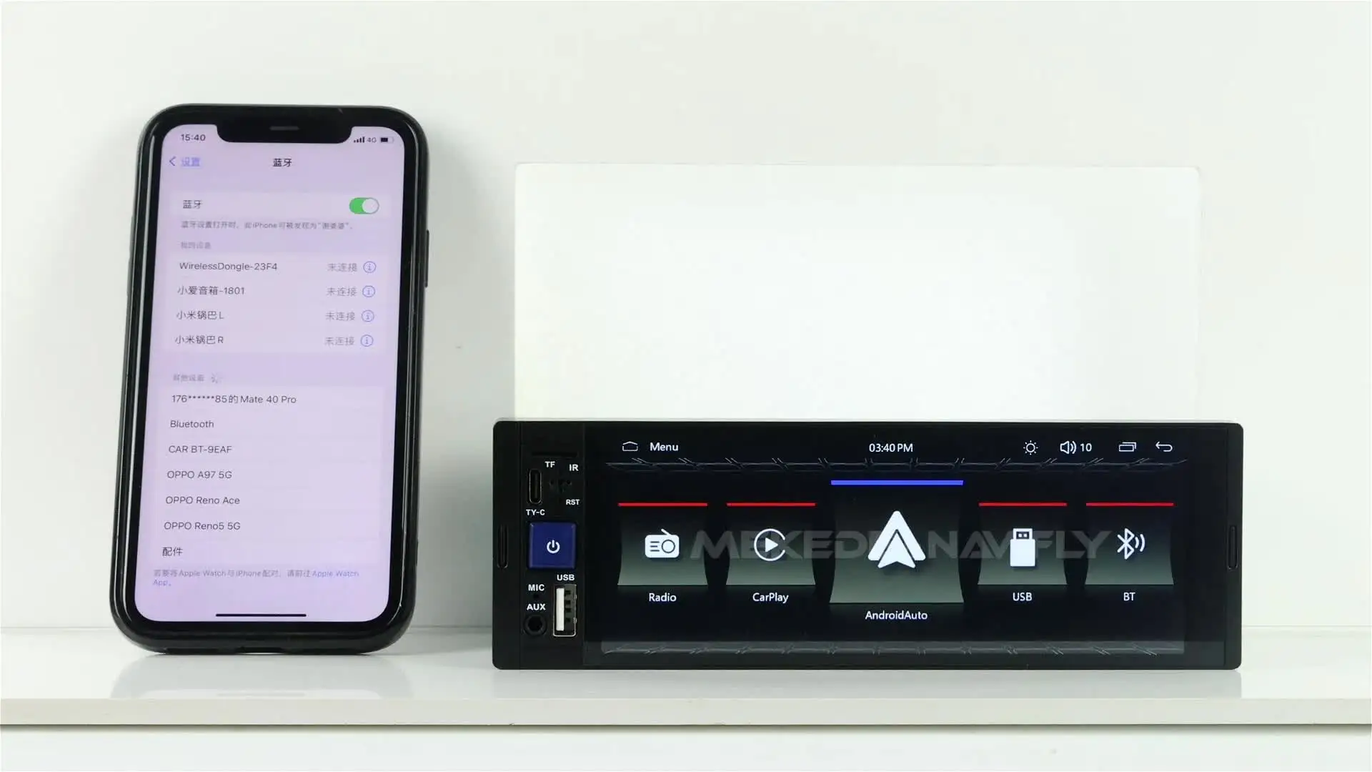 MEKEDE 1din 6.86inch Car Radio Stereo MP5 Player Support Wireless 