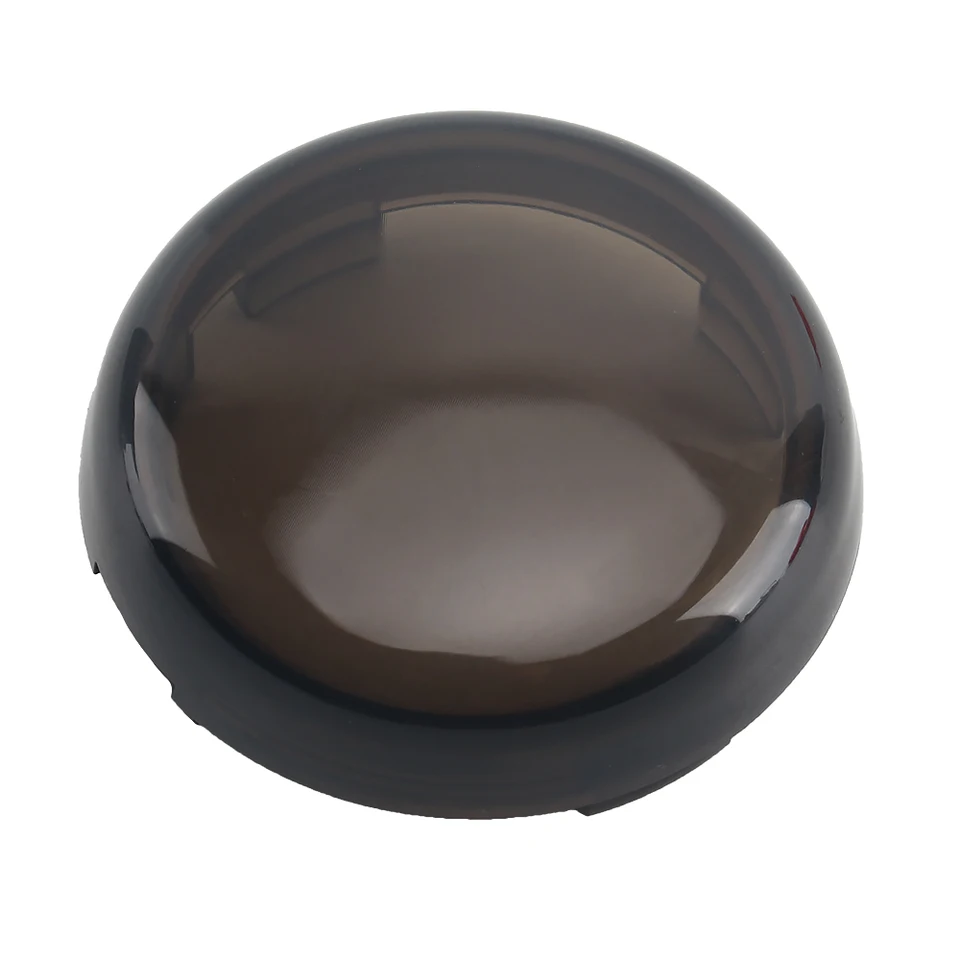 ZYTC Lot De 4 Lentilles De Clignotant Fumées Noires Avec Ampoule Ambre Pour Harley Electra Glides Road King 89 Cm
