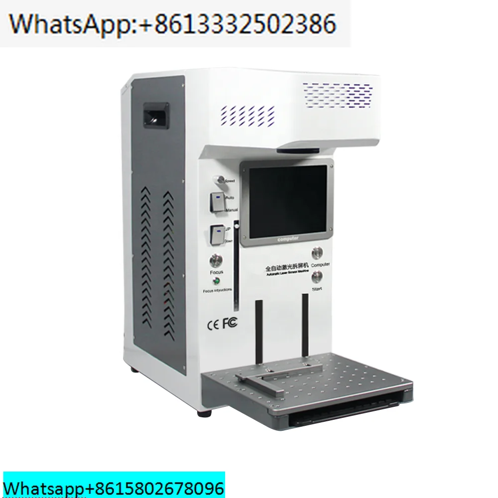 

TBK 958b Laser Back Glass Removing Machine for Iphone with Laser Cutting Engraving Marking Printer and Frame Separator