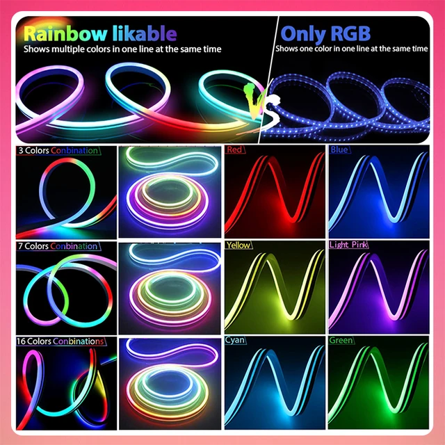 🌈Tira de luces LED ⚡Estilo neón Govee Rope