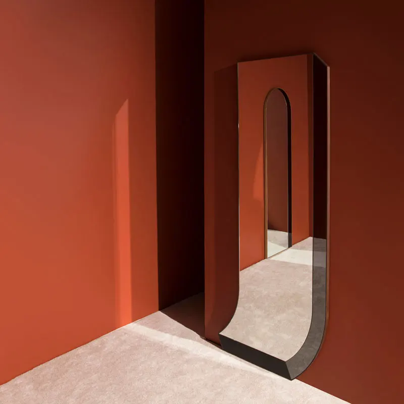 

Irregular Modern Mirror Design Floor Full Body Length Dress Women Mirror quality Decorative Wall Bathroom Espejos Room Decor