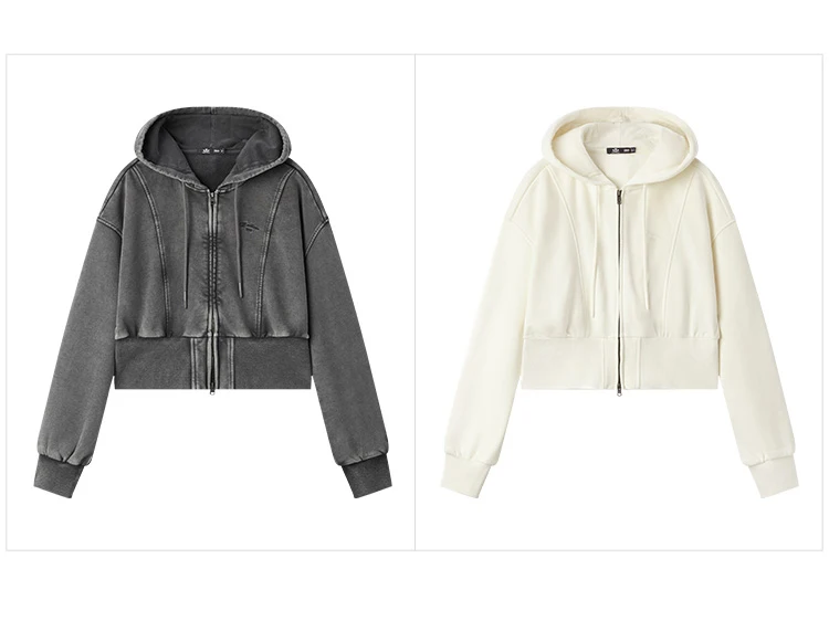 Jacket Women Plum Blossom Short Jacket stylish embroidery New Autumn Loose-Fit Hooded Jacket