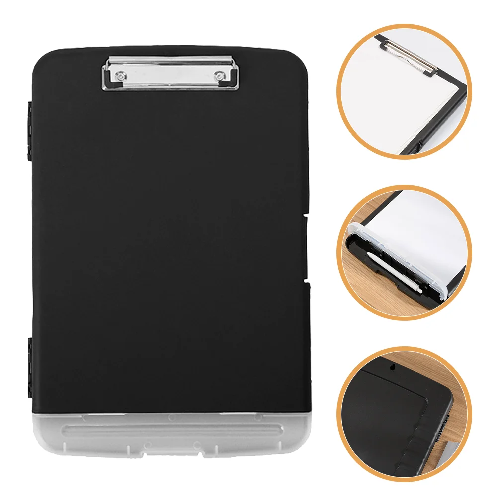 File Rack Storage Student Folders Plastic Paper Document Organizer Pp A4 Clipboard Sealed writing clipboard transparent clipboard clipboard holder