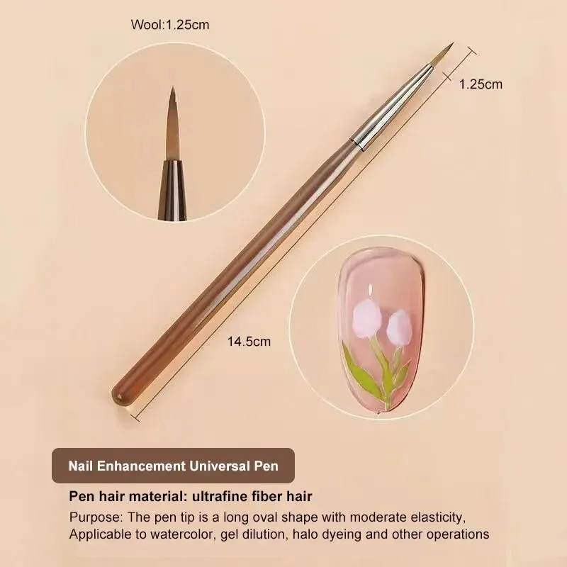 UV Gel Nail Manicure Brush 9PCS for Nail Art Design Nails Tip Display Painting