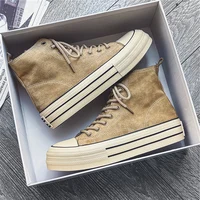54996-efccc8.jpg Men High Top Canvas Sneakers Casual Streetwear Skate Shoes