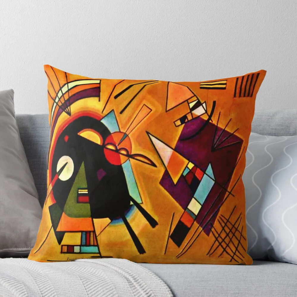 

Wassily Kandinsky 'Black and Violet' Kandinsky Abstract Cubism Throw Pillow pillow cover christmas Christmas Covers Pillowcases