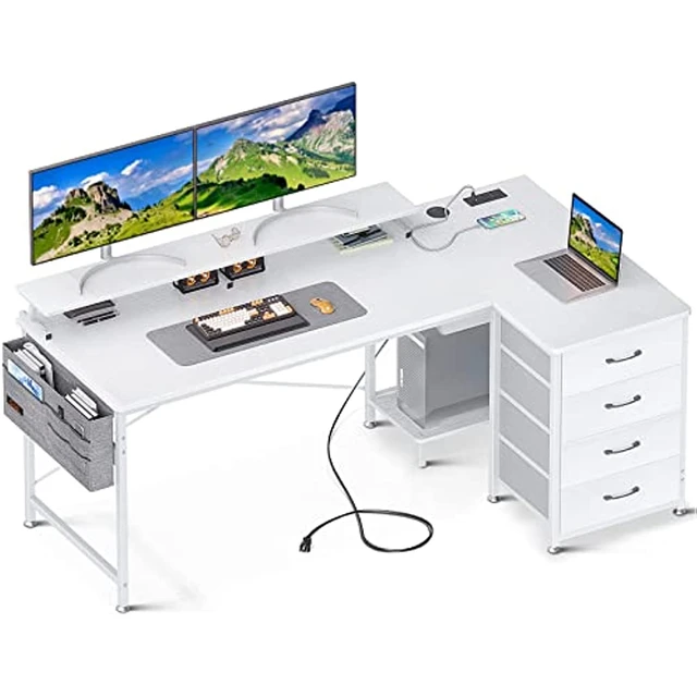 Corner Computer Desk Hutch Drawers  Corner Desk Hutch Home Office - Corner  Small - Aliexpress