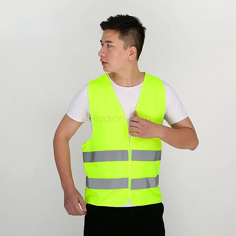 Safety Vest Reflective Strip Fluorescent Mesh High Visibility - Image 4