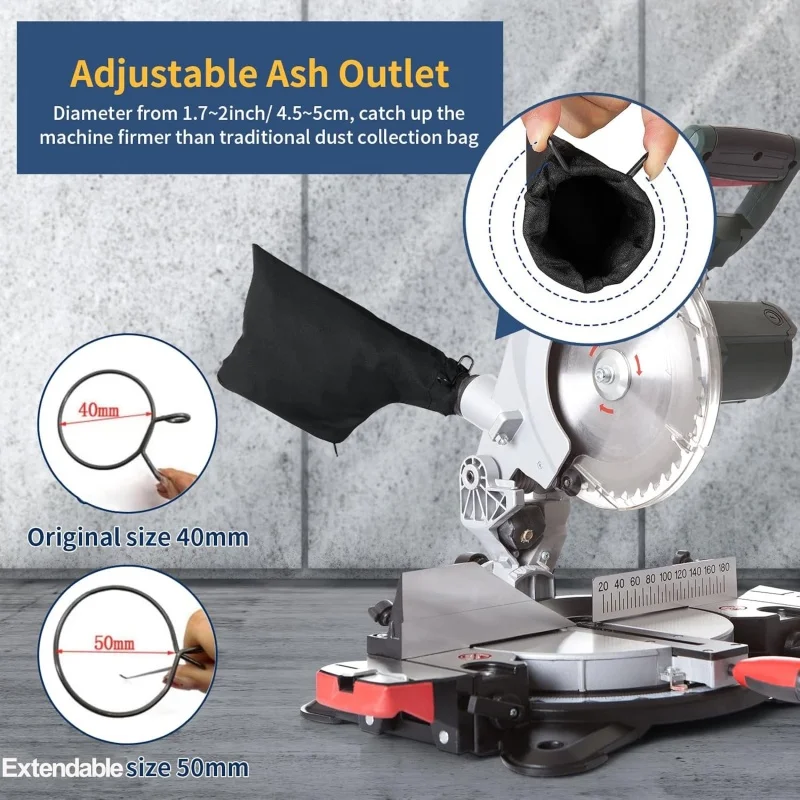 Set Dust Collector Bag for 255 Model Miter Saw with Adjustable
