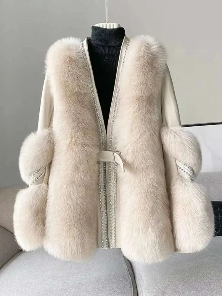 Faux Fur Patchwork Jacket Coat | Coats Cardigans Faux Fur