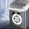 25kg/24h Automatic Electric Quick Ice Maker Commercial Household Milk Tea Shop Bar Desktop Portable Ice Cube Making 2