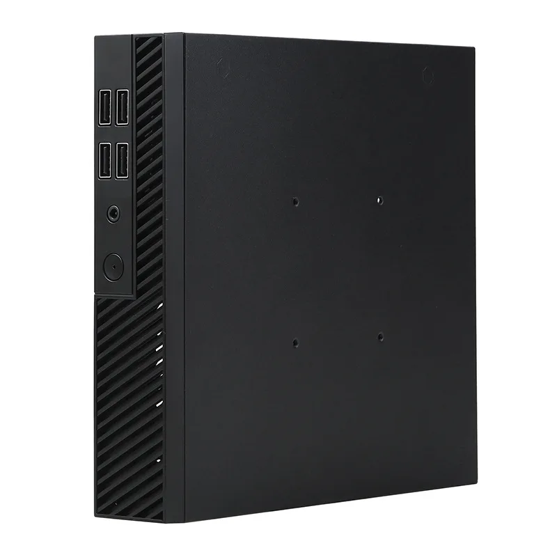 Mini itx desktop computer mini case can Thin Half Height Quick Heat Dissipation Supporting VESA