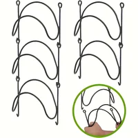 6-Piece Wrought Iron Towel Rack Wall-Mounted With Hooks Sturdy Easy Install Space-Saving For Bathroom Kitchen | 24-hour Shipping 2