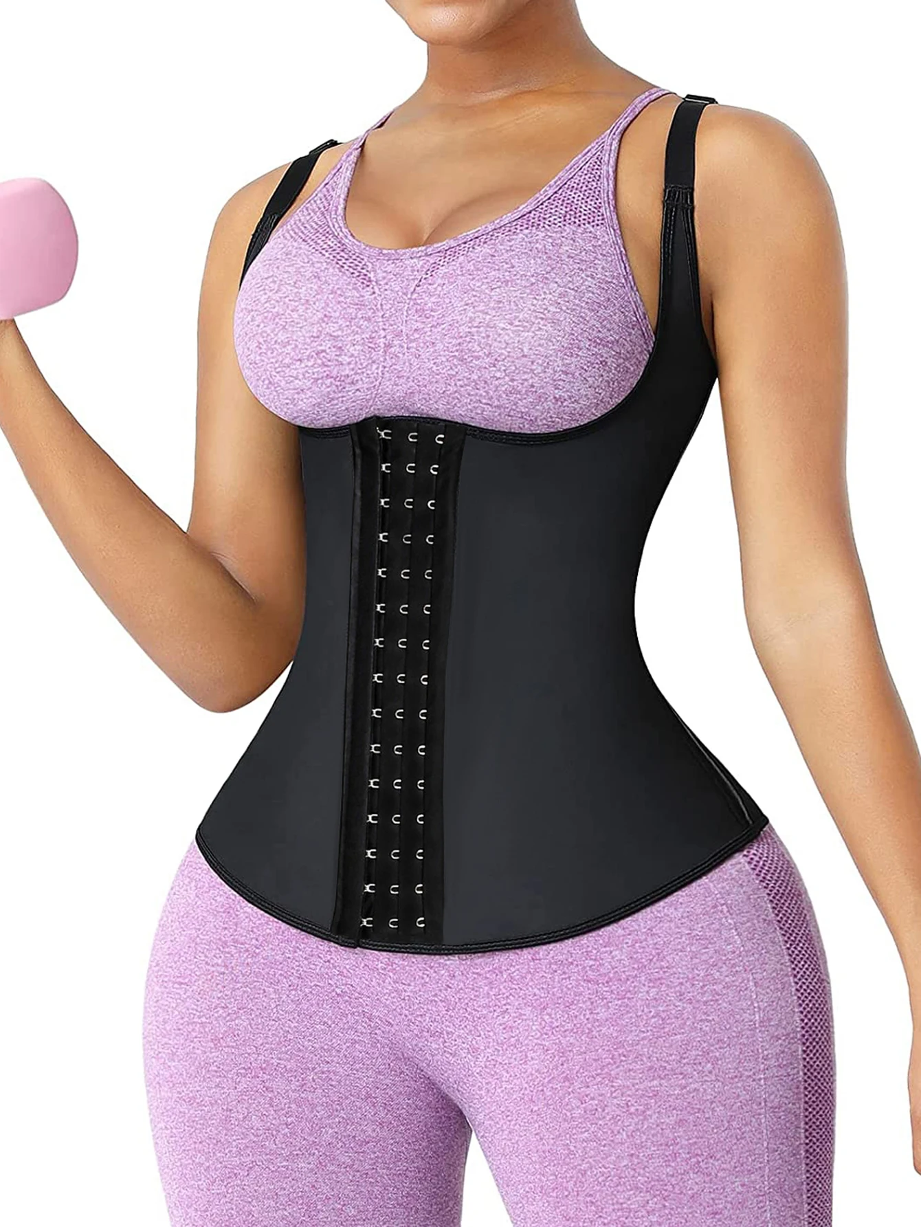 Womens Waist Trainer Corset Vest Breathable Tank Tops Tummy Control Shapewear Slimming Body Shaper