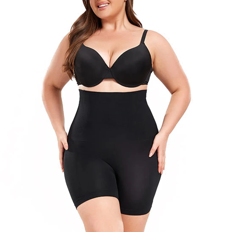 

Burvogue Plus Size Women's Shapewear Tummy Control Shorts High Waisted Body Shaper Panties Thigh Slimming Butt Lifting Underwear