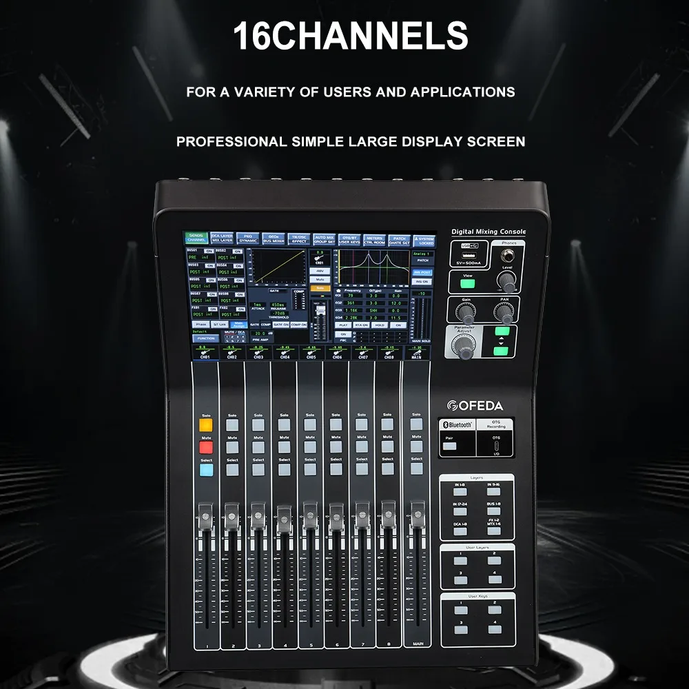 New Design Product DM16 Professional DJ Controller & Digital Audio