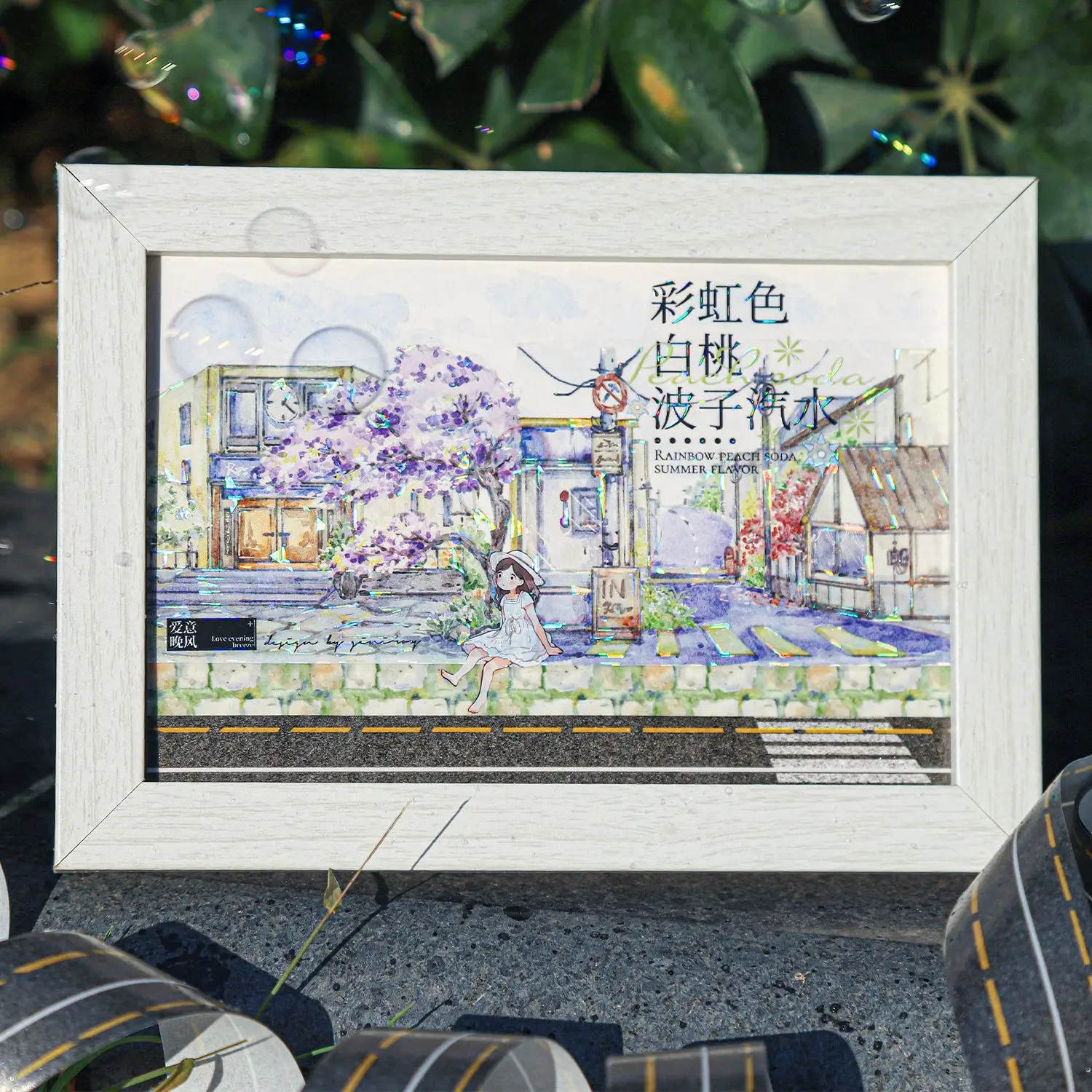 Mr. Paper, Wandering on The Road Series Washi Tape, Floor Tile Theme Students Hand Account Material Tape Priming Decorative Tape 6