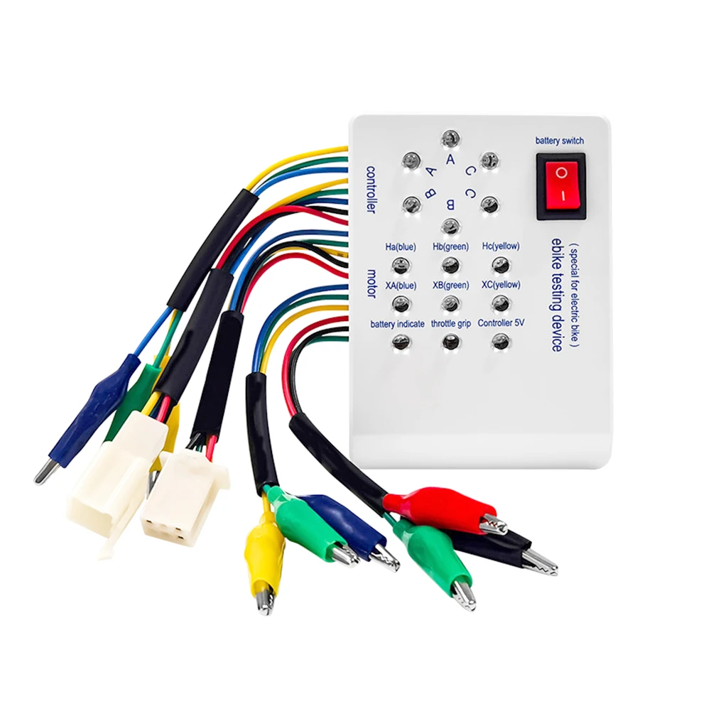 Electric Bike & Scooter Controller Tester with Braking Direction Adjustment and Accessories