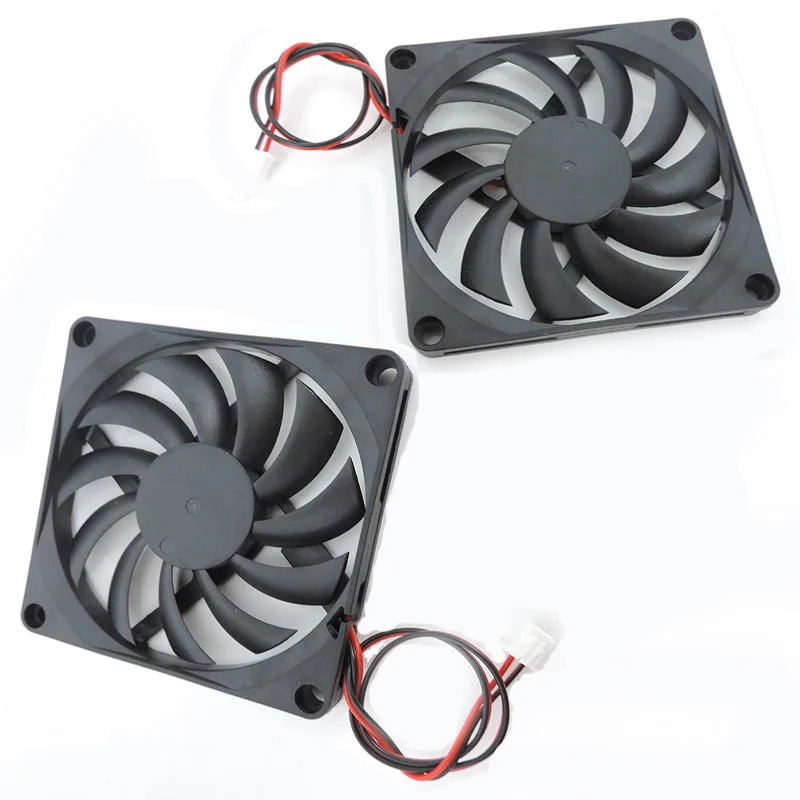 Cooling Fan cooling fan 3d printer fan for Reprap 3D Printer Parts 80 x 80 x 10mm 8cm 8010 DC 5V 12V 24V Brushless Plastic Fan 2pin
