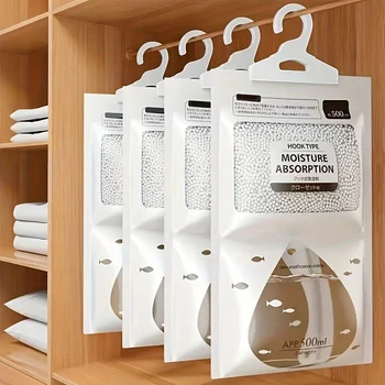 Hangable Closet Mold And Mildew Dehumidifying Bags Environmental Protection Moisture Absorbing Air Purifying Bags Home Desiccant