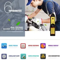 Gas detector gas leak detector Freon gas analyzer CFC HFC Halogen Refrigerant Leak Detector Air Conditioning R22a R134a 5